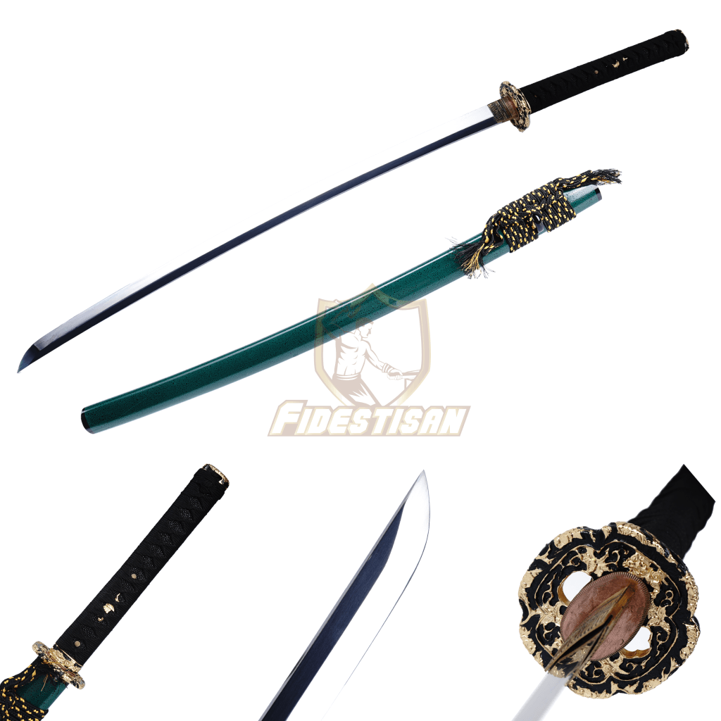 Kscn334 Fidestisan Handmade 40 Inch Japanese Samurai Katana Sword High Carbon Steel Mirror Blade