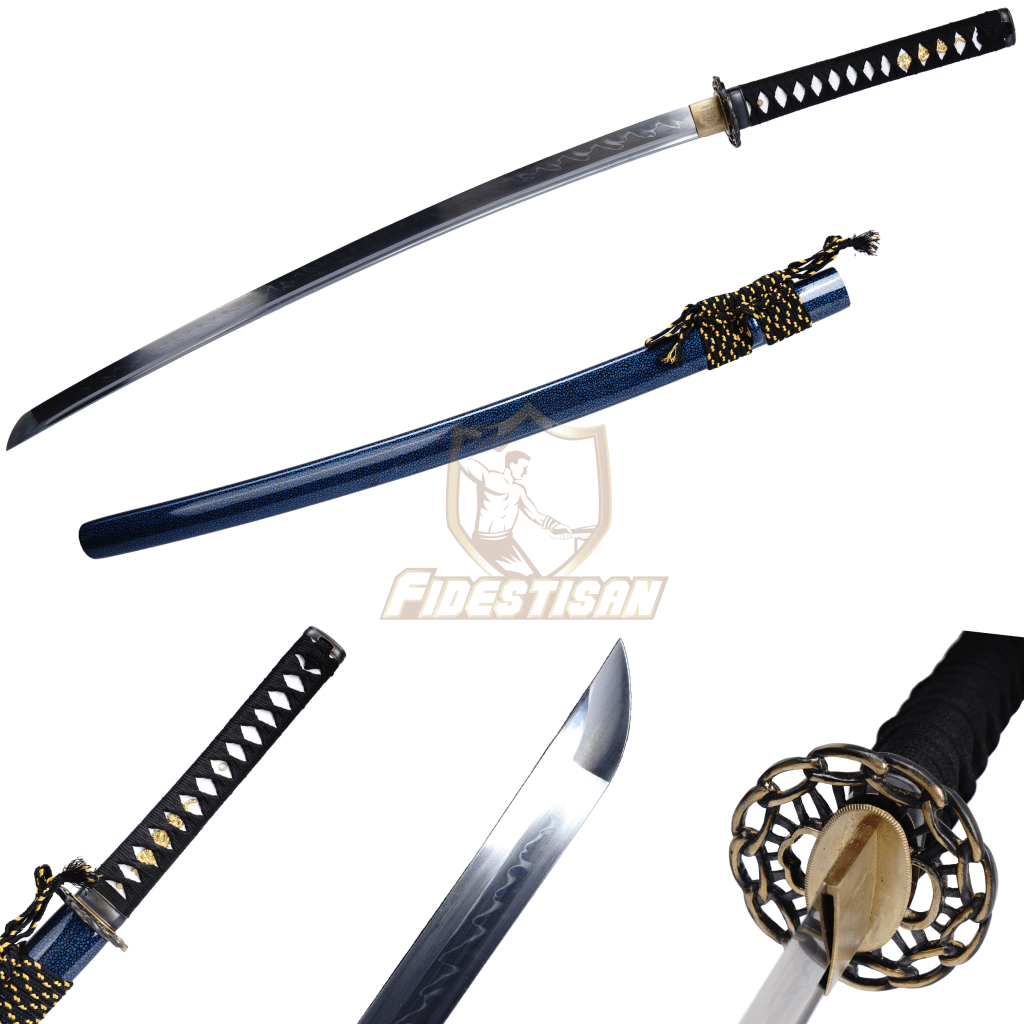 Ktcy329 Handemade Real Hamon T10 Steel Maple Leaf Blade Japanes Samurai Katana Sword Sharp Clay