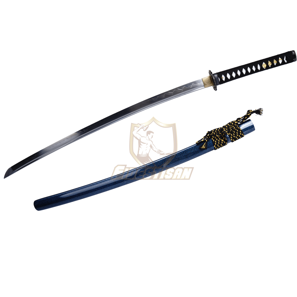 Ktcy329 Handemade Real Hamon T10 Steel Maple Leaf Blade Japanes Samurai Katana Sword Sharp Clay