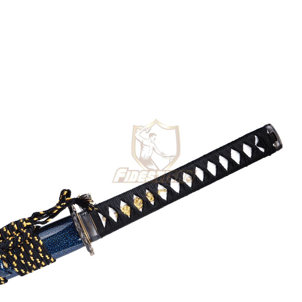 Ktcy329 Handemade Real Hamon T10 Steel Maple Leaf Blade Japanes Samurai Katana Sword Sharp Clay