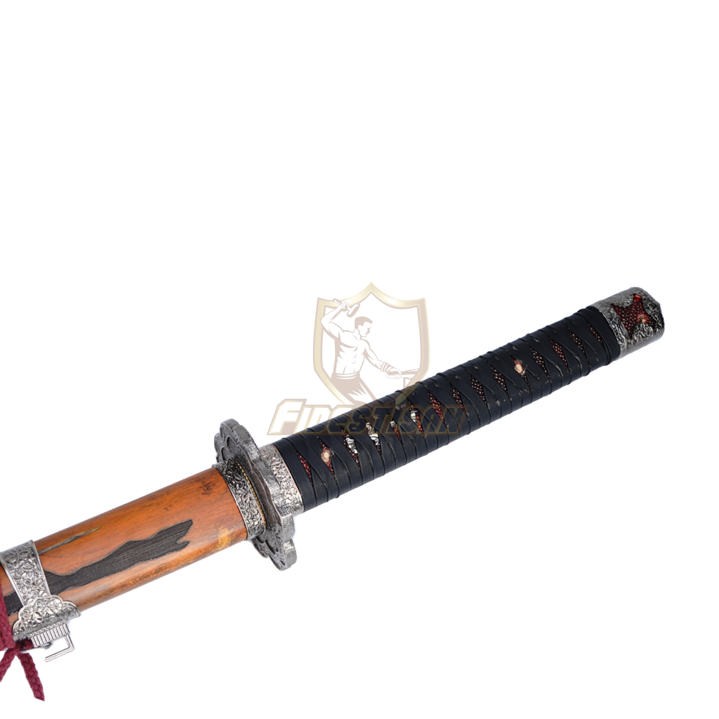 Shadows Die Twice Wolf Cosplay Replica Sword Mortal Blade Japanese Game Katana Red Black 1095 Steel