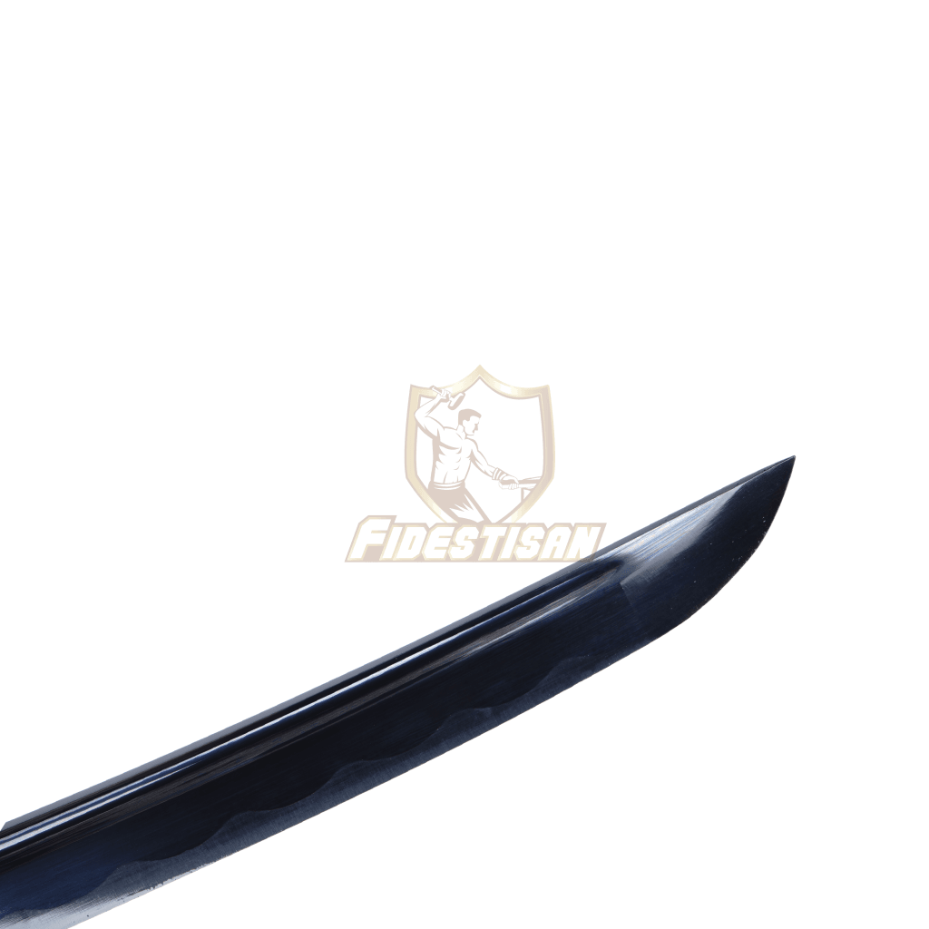 Whin333 Wakizashi Japanese Samurai Sword 1060 High Carbon Steel Black Blade Full Tang