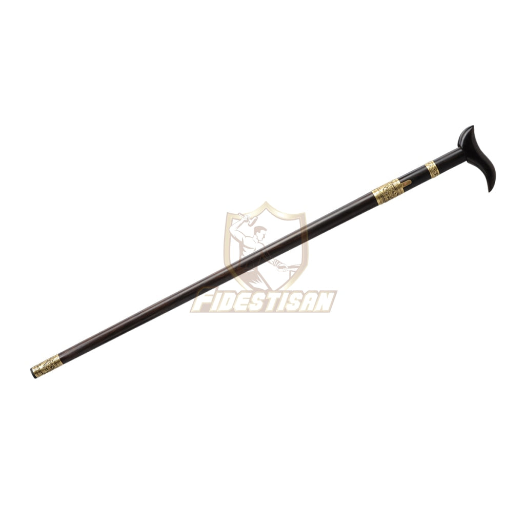 36Inch Walking Sticks Sword Damascus Steel Rosewood Hand Carving Copper Accessories Opcn208