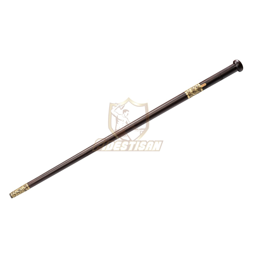 36Inch Walking Sticks Sword Damascus Steel Rosewood Hand Carving Copper Accessories Opcn213