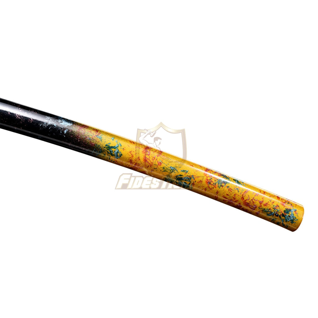 40Inch Black Blade Spring Steel Katana 9260 Oil Quenching Tempering Real Japanese Samurai Sword