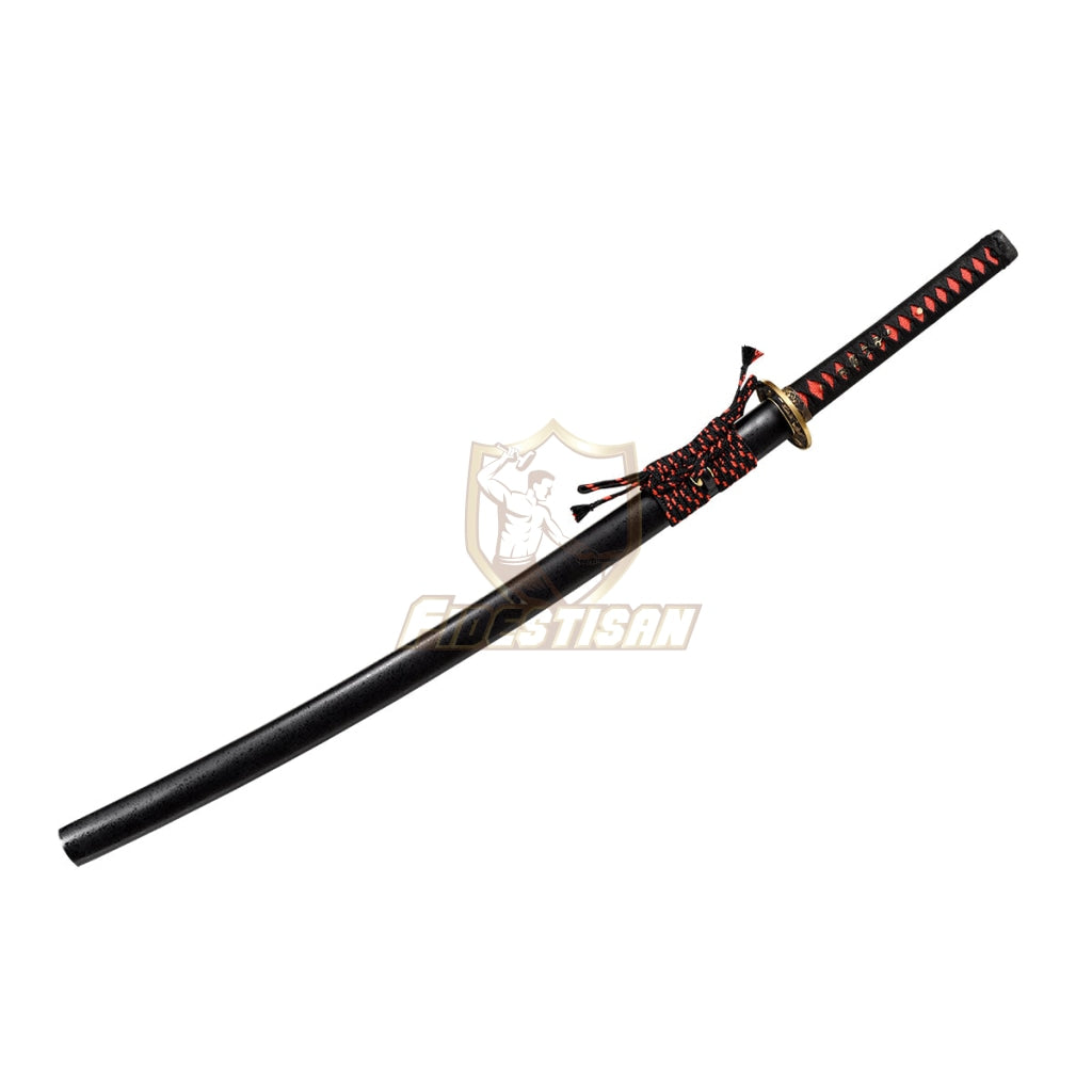 Fidestisan Clay Tempered Katana Samurai Dragon Style Japanese Real Sword T10 Steel Blade Full Tang