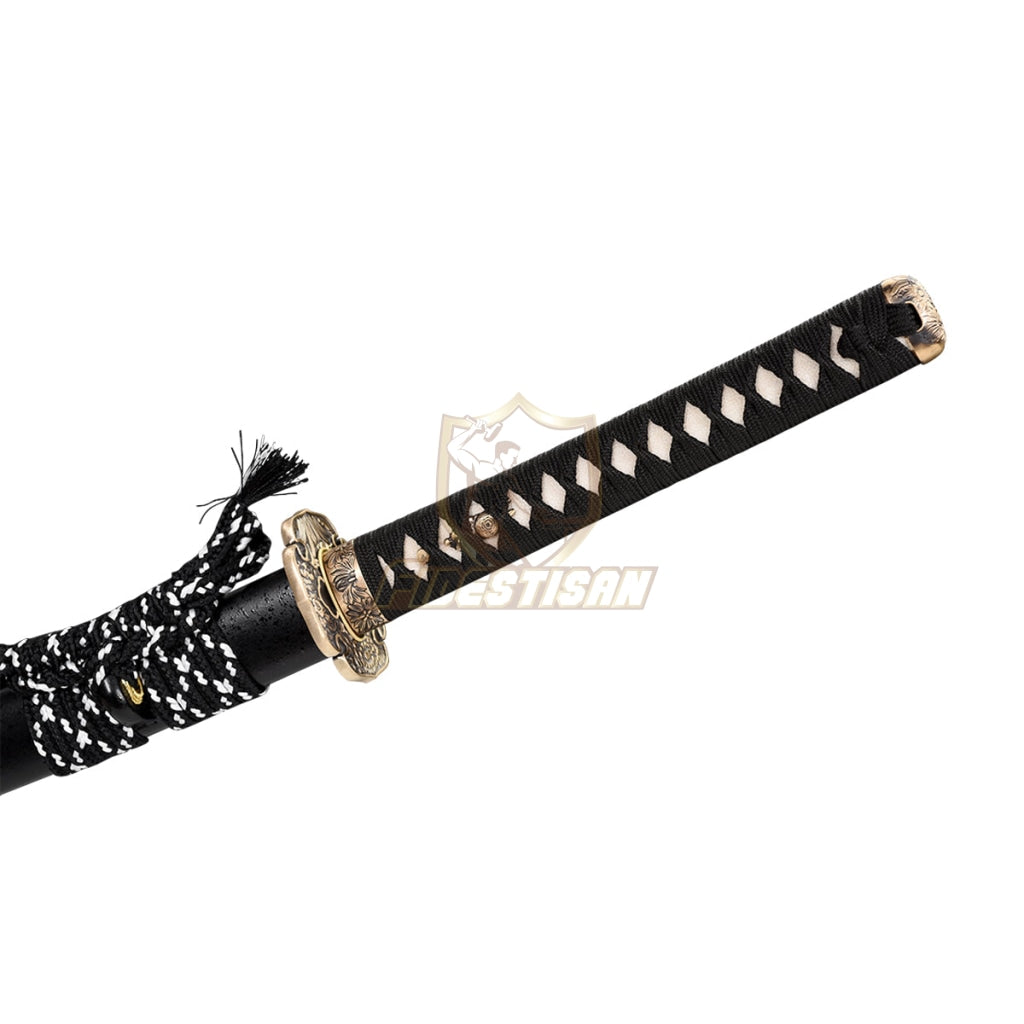 Fidestisan Flowers Handmade 40 Inch Japanese Samurai Katana Sword High Carbon Steel Mirror Blade