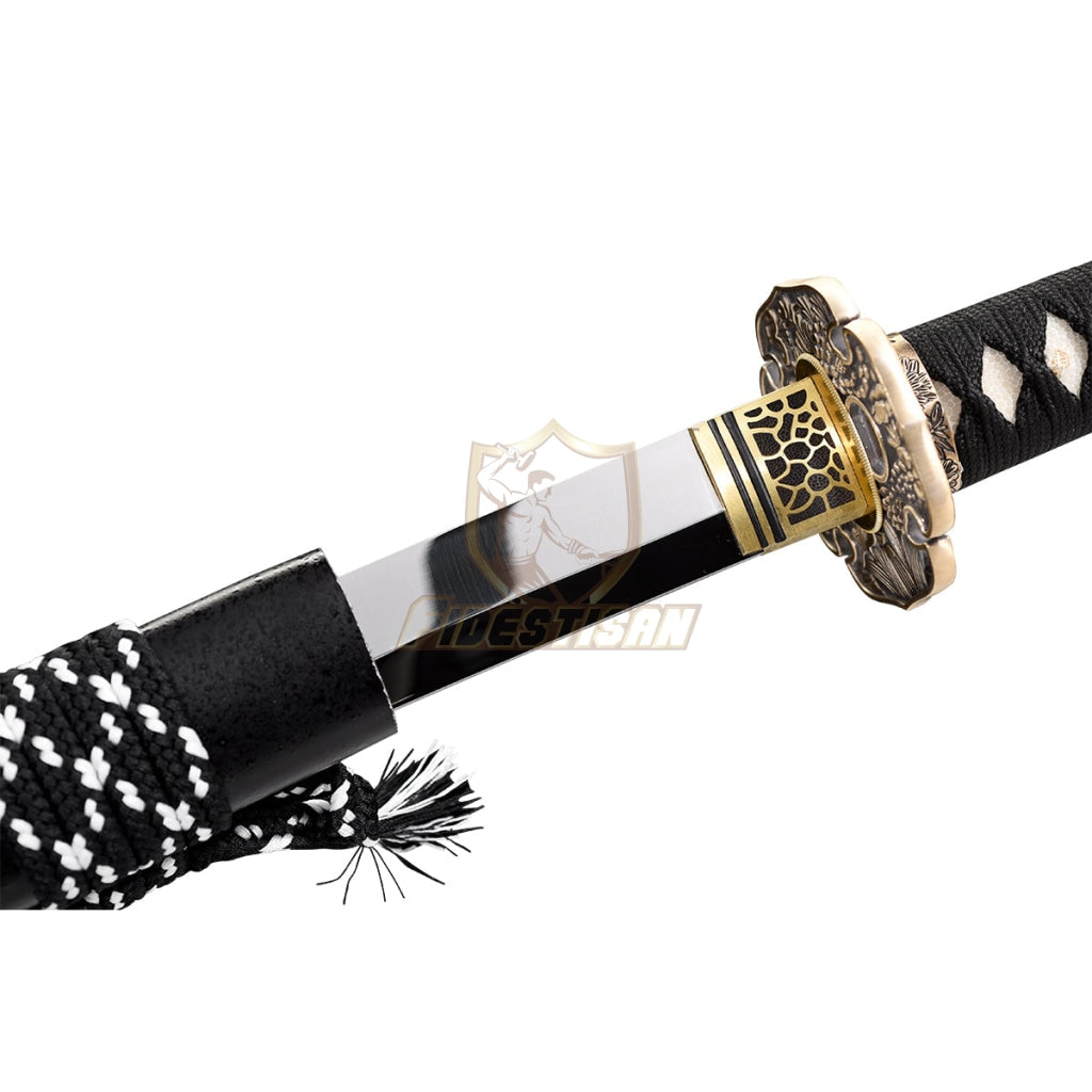 Fidestisan Flowers Handmade 40 Inch Japanese Samurai Katana Sword High Carbon Steel Mirror Blade