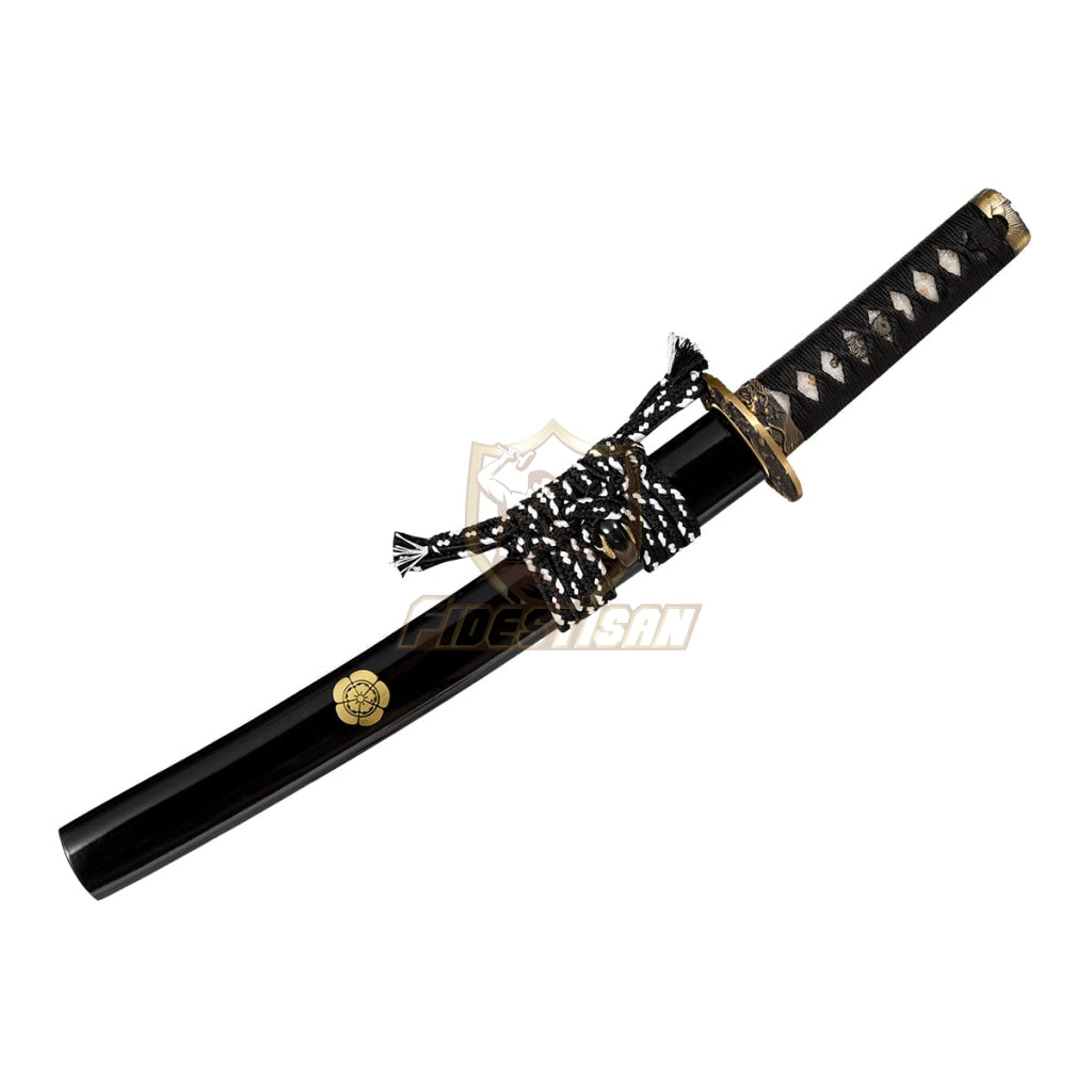 Fidestisan Handemade Real Japanese 20Inch Tantou Flame Blade Sword T10 Clay Tempered Steel Katana