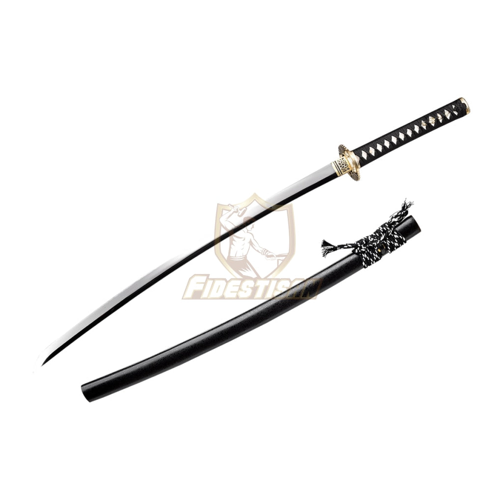 Fidestisan Handmade 40 Inch Japanese Samurai Katana Sword High Carbon Steel Mirror Blade Full Tang