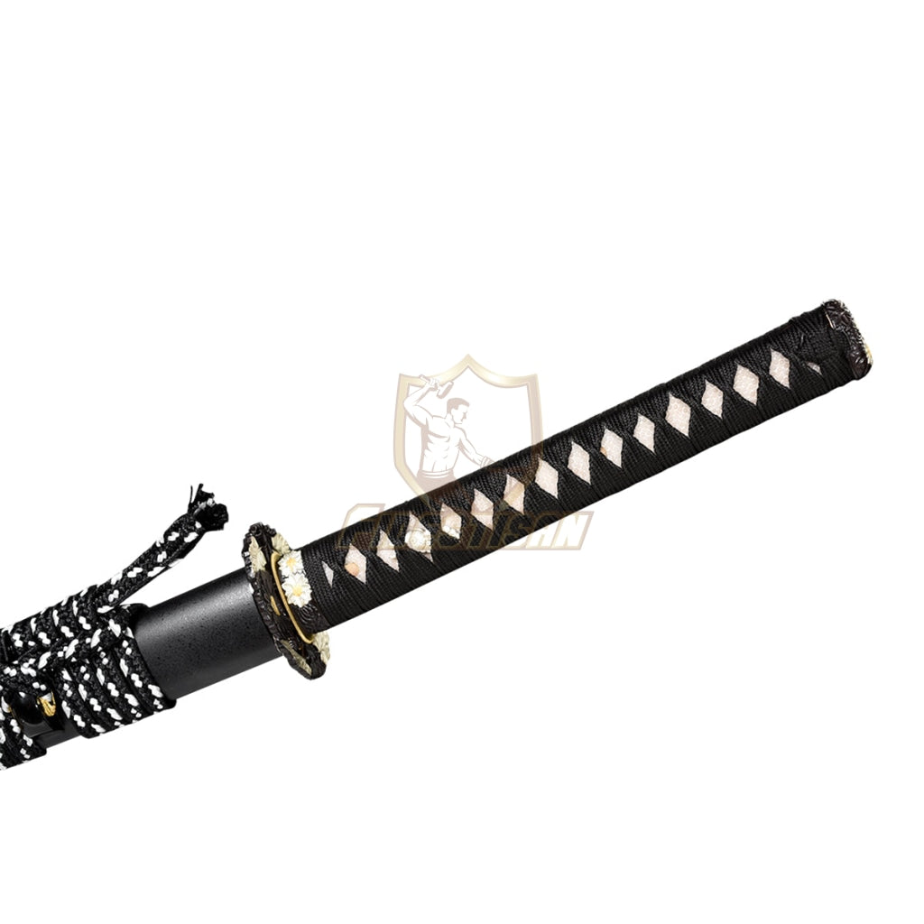 Fidestisan Handmade Clay Tempered Katana Samurai Japanese Real Sword T10 Steel Blade Full Tang Sharp