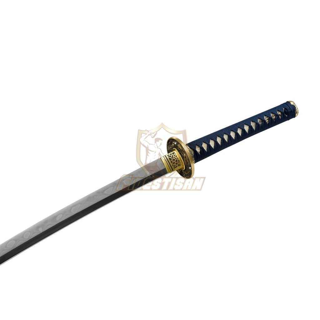 Fidestisan Katana Ktct286 T10 Steel Clay Tempered Samurai Japanese Real Hamon Skin Sword Full Tang