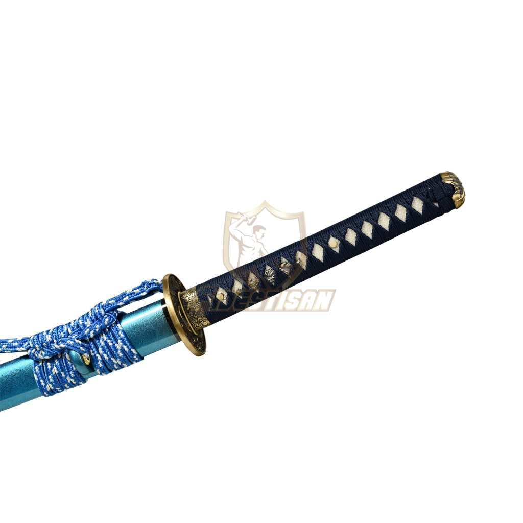 Fidestisan Katana Ktct286 T10 Steel Clay Tempered Samurai Japanese Real Hamon Skin Sword Full Tang