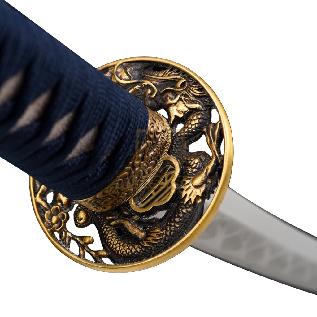 Fidestisan Katana T10 Steel Blade Clay Tempered Samurai Japanese Real Sword Full Tang Sharp Copper