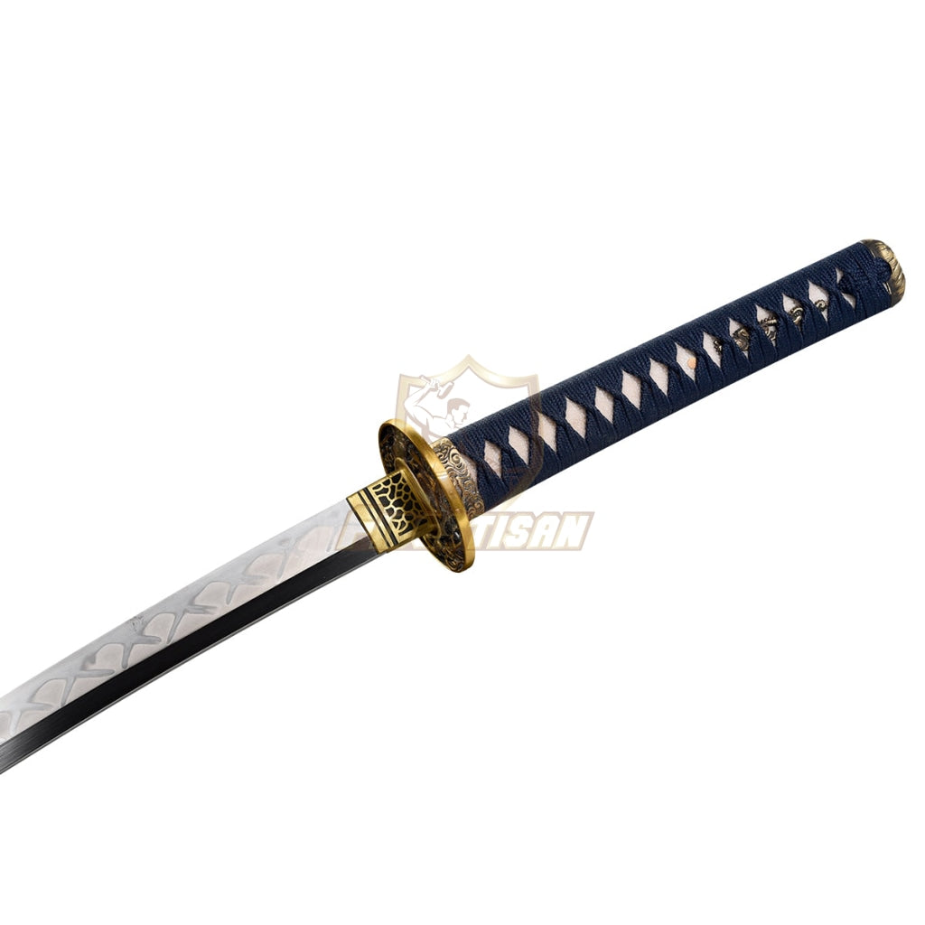 Fidestisan Katana T10 Steel Blade Clay Tempered Samurai Japanese Real Sword Full Tang Sharp Copper