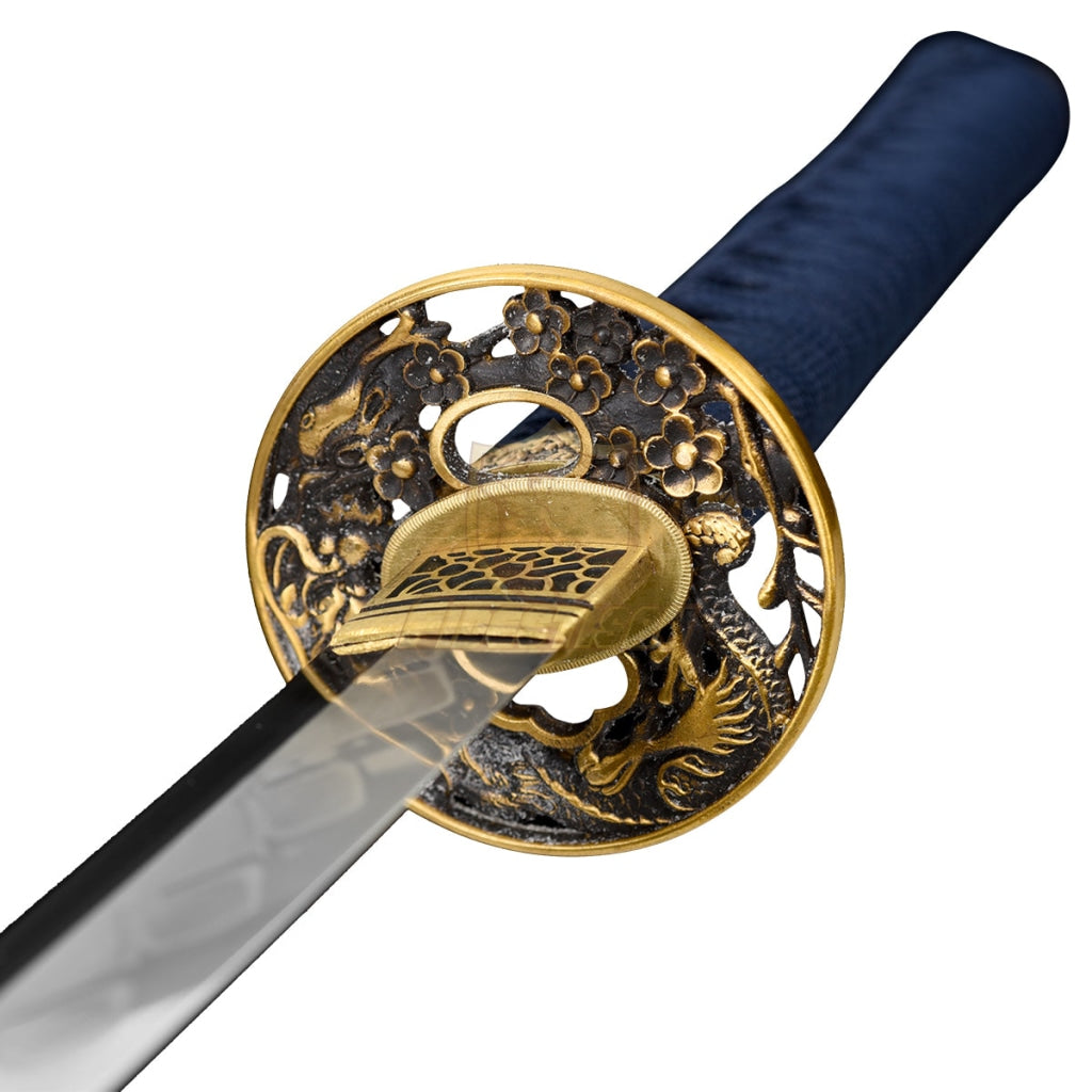 Fidestisan Katana T10 Steel Blade Clay Tempered Samurai Japanese Real Sword Full Tang Sharp Copper