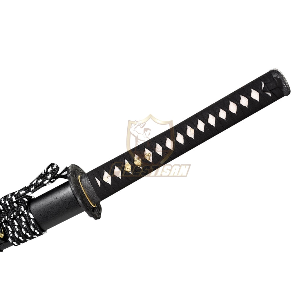 Fidestisan Katana T10 Steel Blade Clay Tempered Samurai Japanese Real Sword Full Tang Sharp Copper