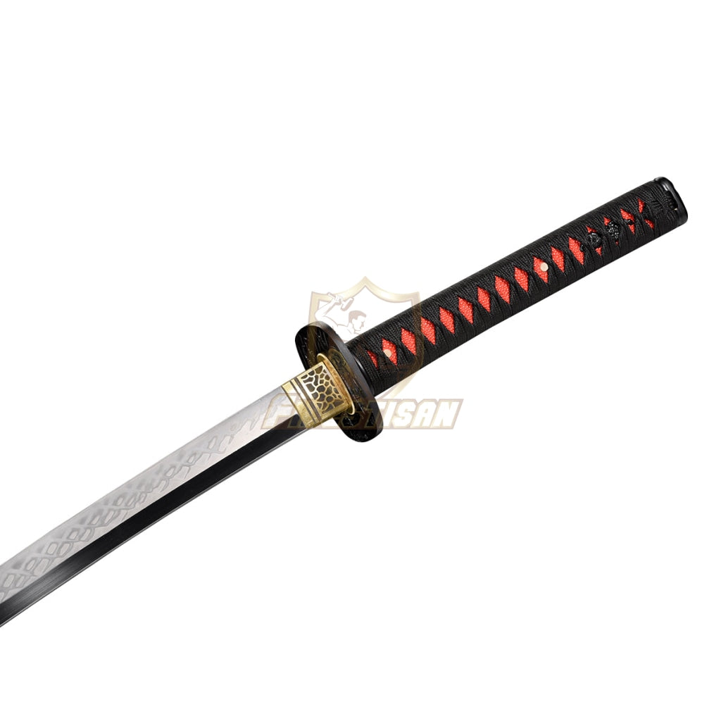 Fidestisan Katana T10 Steel Blade Clay Tempered Samurai Style Japanese Real Sword Full Tang Sharp