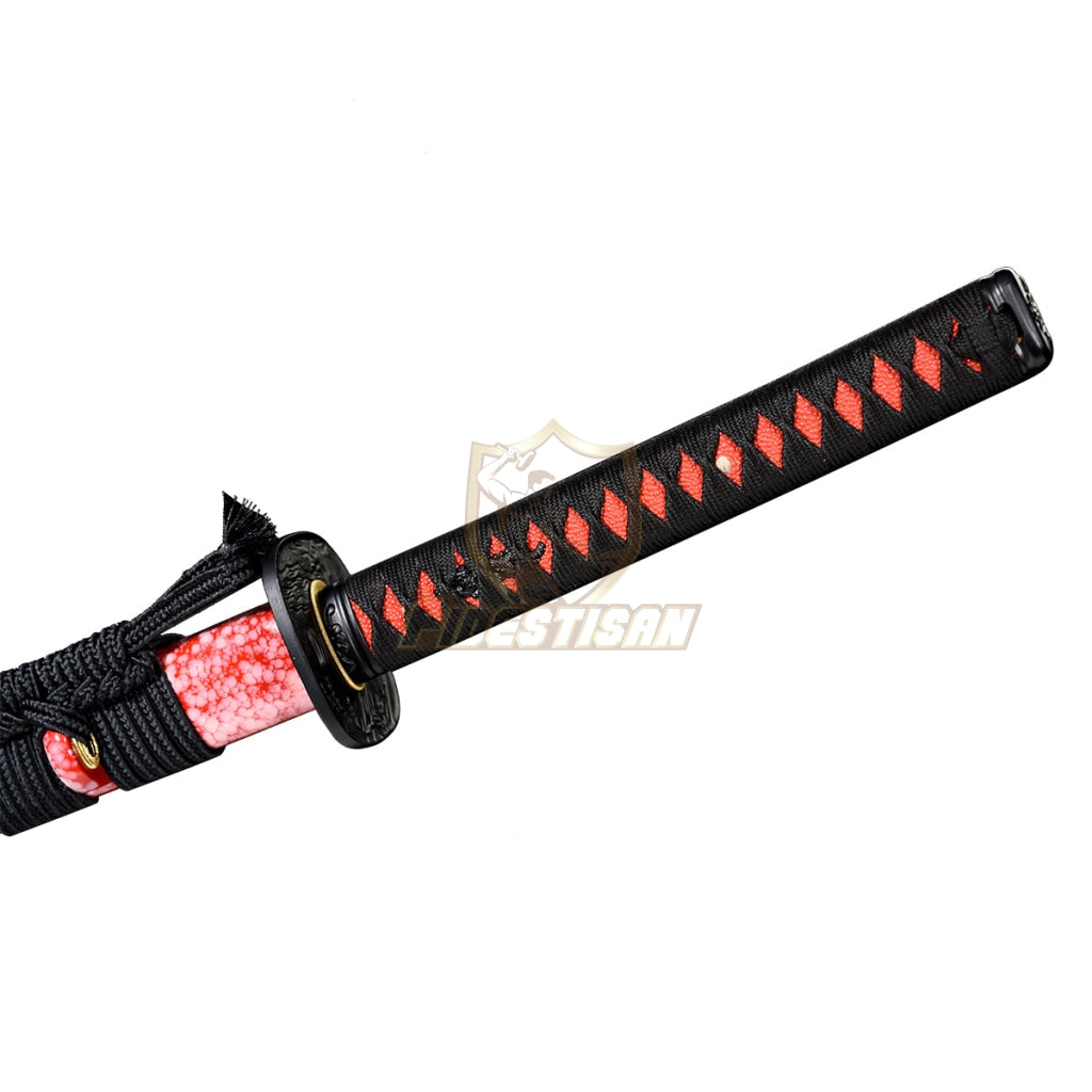 Fidestisan Katana T10 Steel Blade Clay Tempered Samurai Style Japanese Real Sword Full Tang Sharp