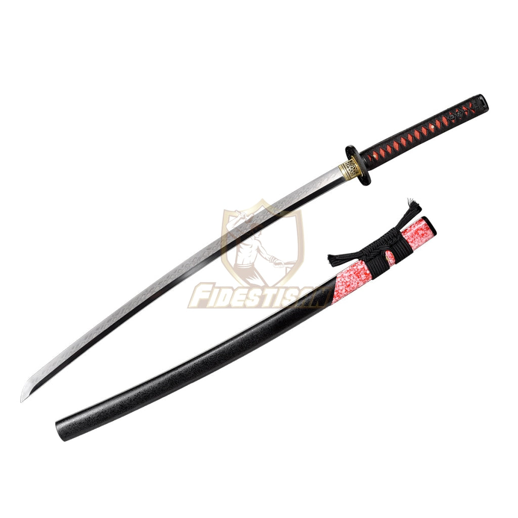 Fidestisan Katana T10 Steel Blade Clay Tempered Samurai Style Japanese Real Sword Full Tang Sharp