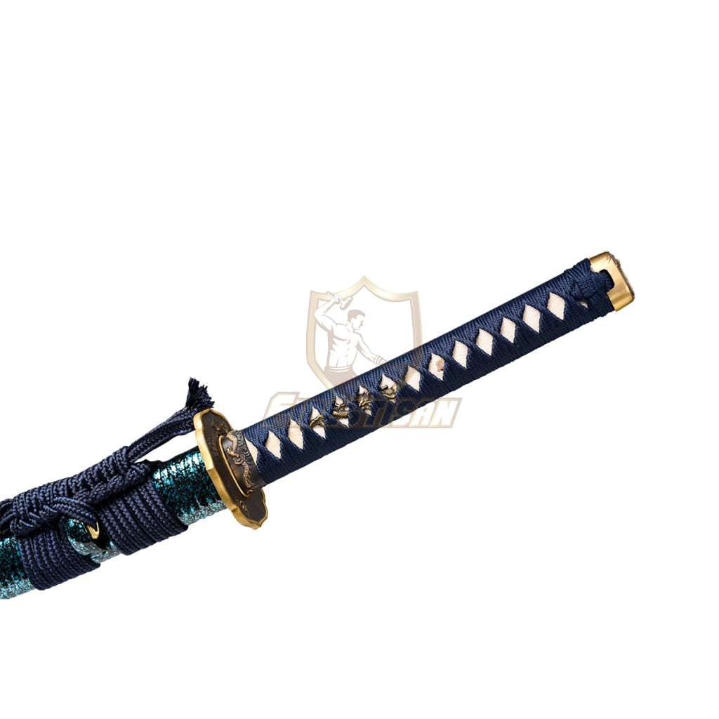 Fidestisan Katana T10 Steel Clay Tempered Flame Blade Samurai Japanese Real Sword Full Tang Sharp