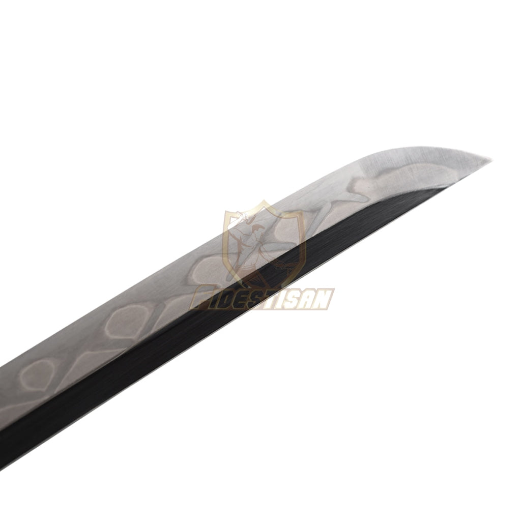 Fidestisan Katana T10 Steel Clay Tempered Samurai Japanese Real Sword Full Tang Sharp Copper