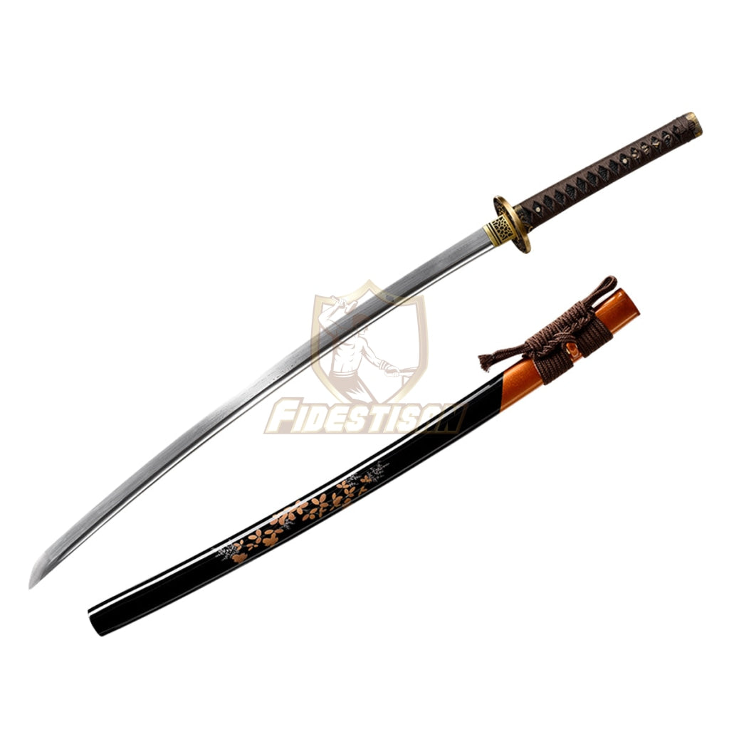 Fidestisan Kpcn280 Katana Handmade Forged Damascus Steel Amurai Japanese Real Sword Full Tang Sharp