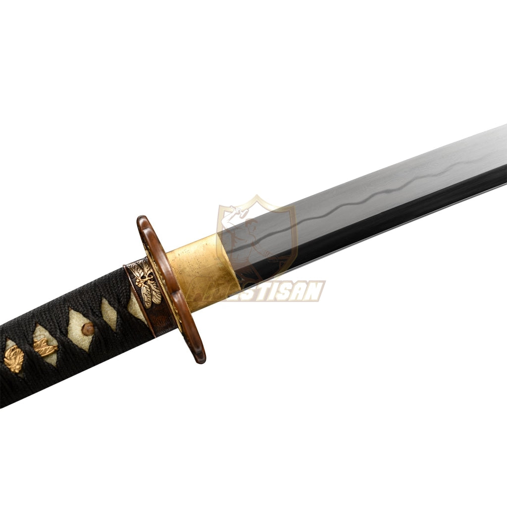 Fidestisan Kpcn299 Retro Handmade Forging Grinding Katana Damascus Steel Blade Samurai Japanese Real