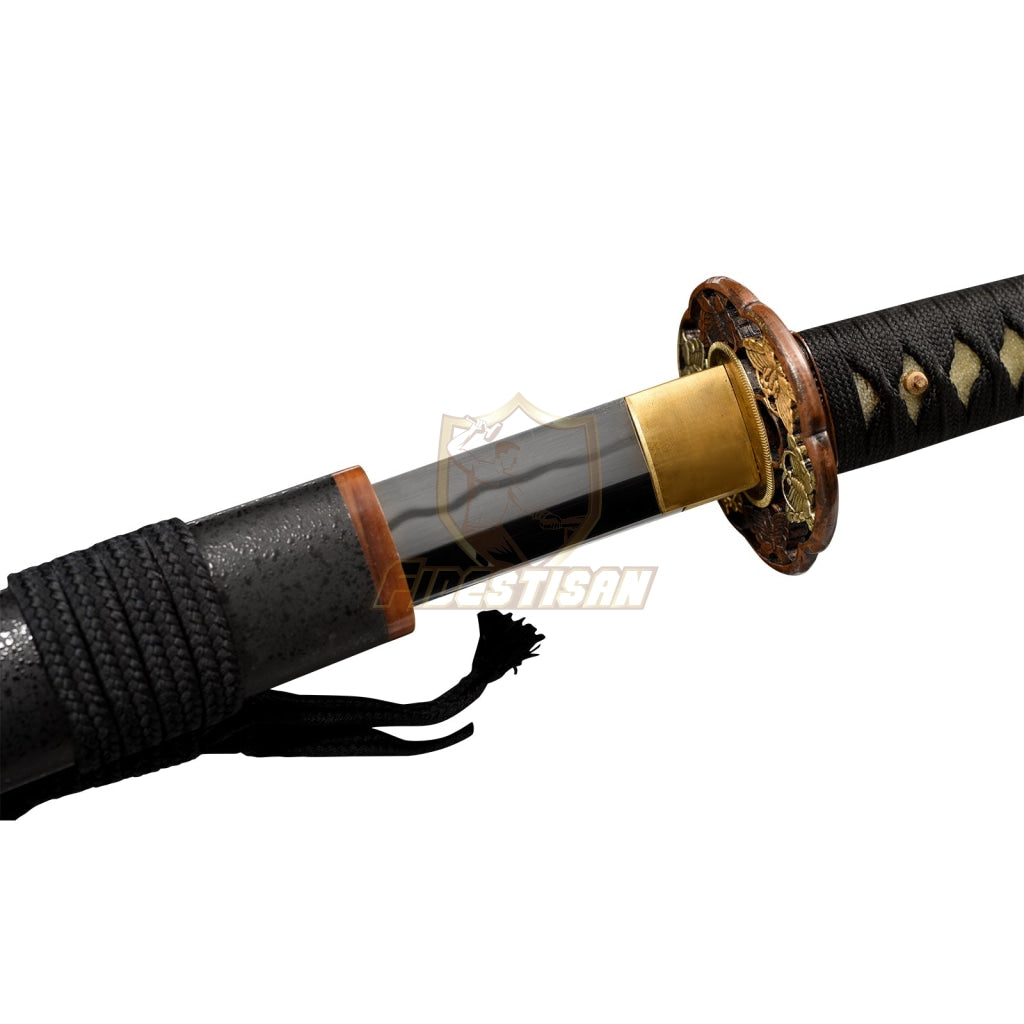 Fidestisan Kpcn299 Retro Handmade Forging Grinding Katana Damascus Steel Blade Samurai Japanese Real