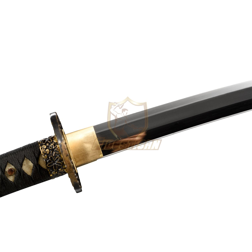 Fidestisan Kscn291 Handmade Bend 30° Spring Steel 40 Inch Japanese Samurai Katana Sword Mirror Full