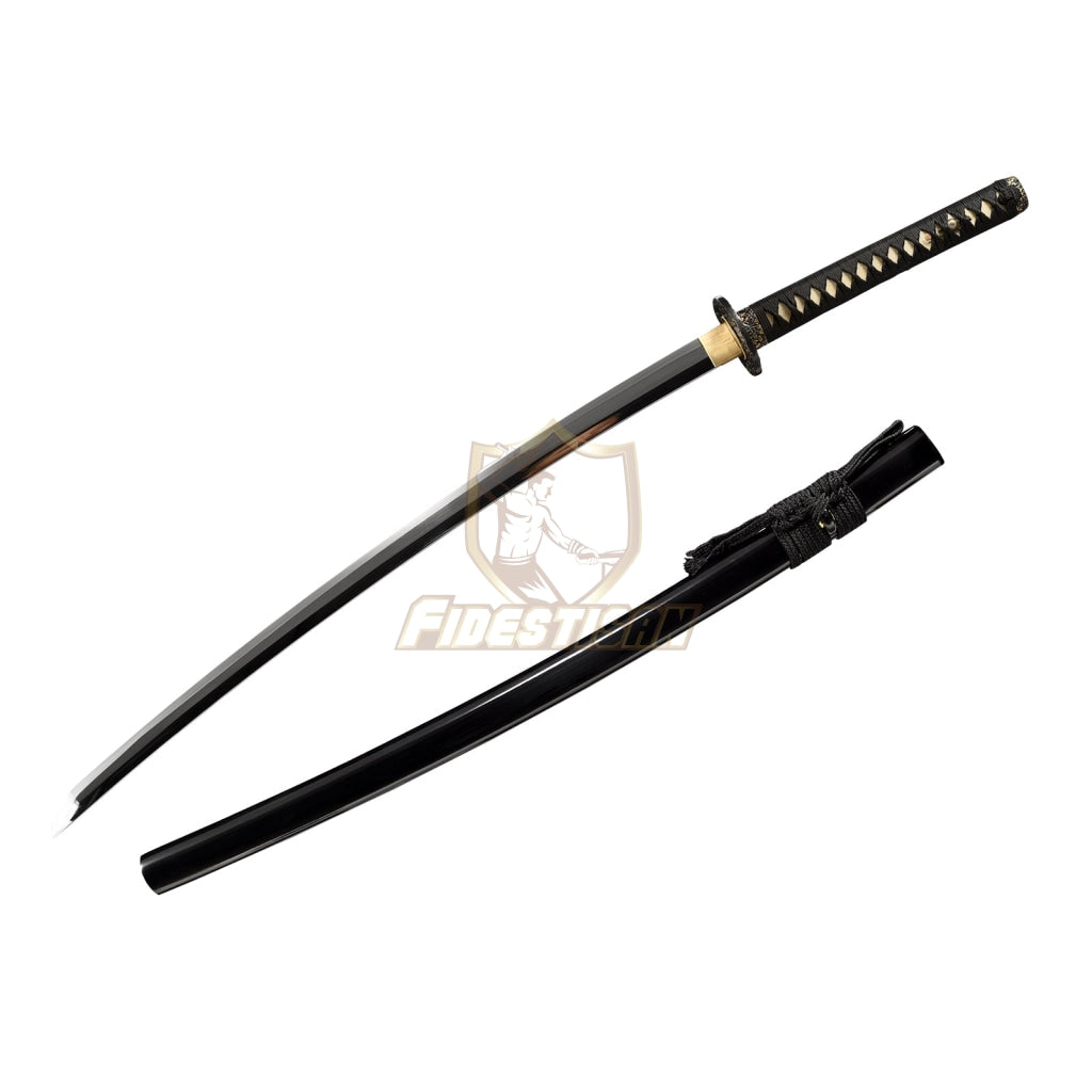 Fidestisan Kscn291 Handmade Bend 30° Spring Steel 40 Inch Japanese Samurai Katana Sword Mirror Full