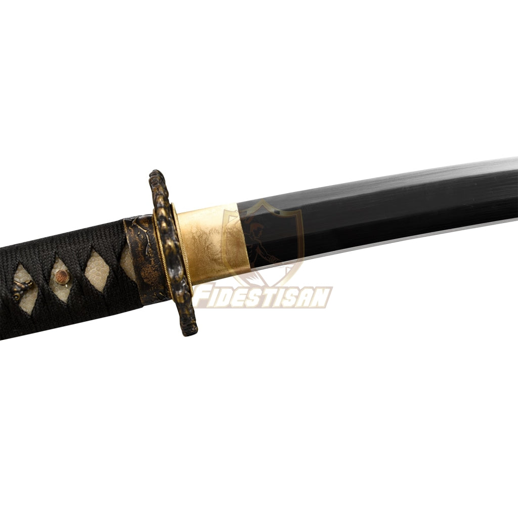 Fidestisan Kscn300 Retro Handmade Bend 30° Spring 60Simn Steel 40 Inch Japanese Samurai Katana Sword