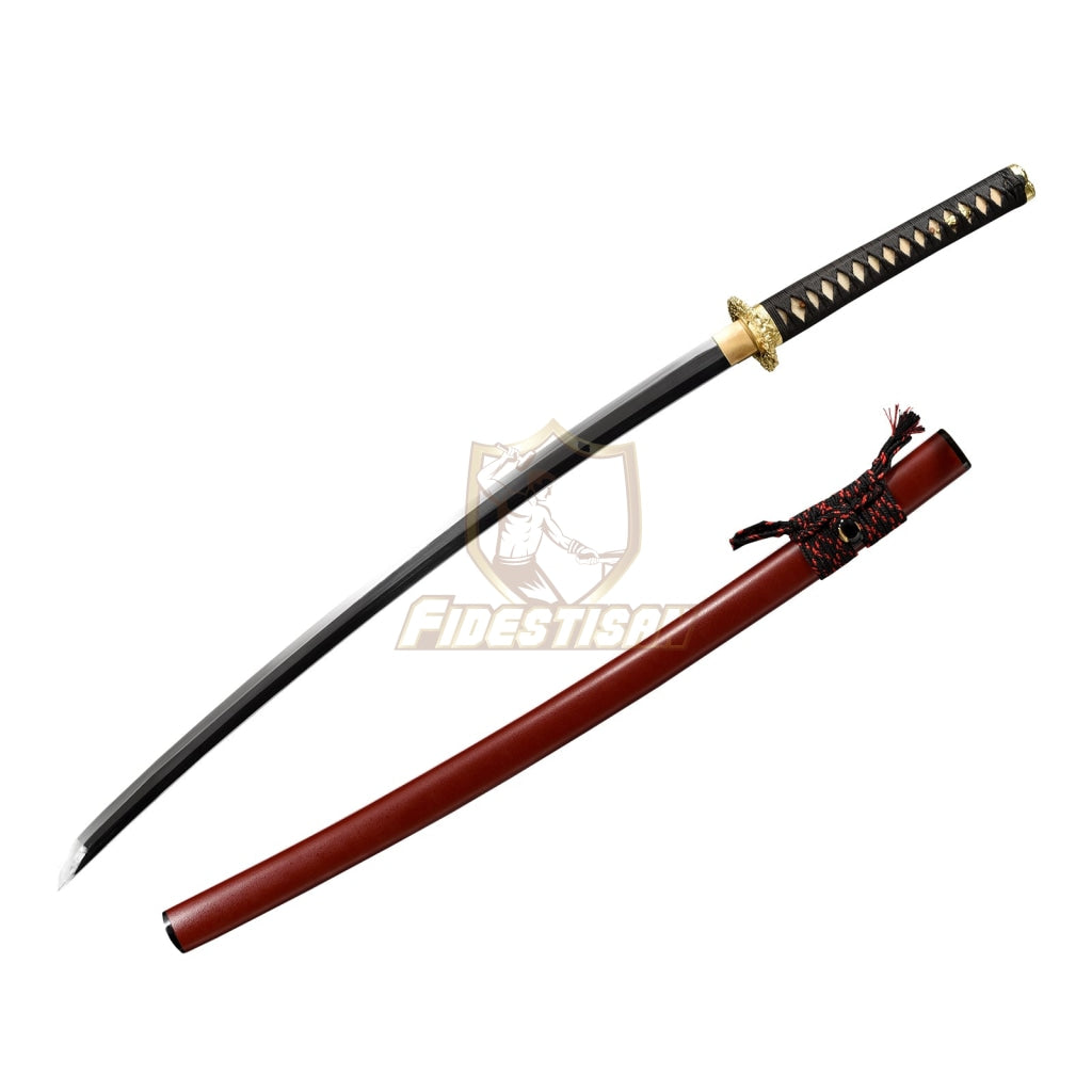 Fidestisan Kscn301 Retro Handmade Bend 30° Spring 60Simn Steel 40 Inch Japanese Samurai Katana Sword