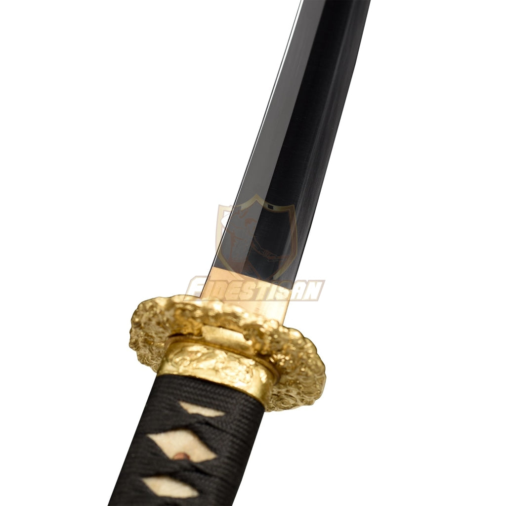 Fidestisan Kscn301 Retro Handmade Bend 30° Spring 60Simn Steel 40 Inch Japanese Samurai Katana Sword