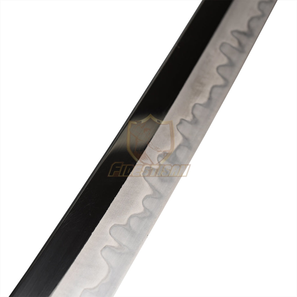 Fidestisan Ktcy269 Katana T10 Steel Clay Tempered Samurai Japanese Real Hamon Line Sword Full Tang