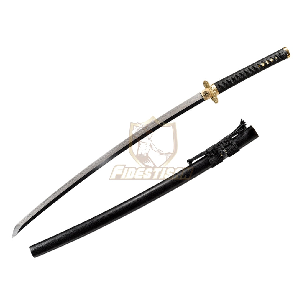 Fidestisan Ktcy269 Katana T10 Steel Clay Tempered Samurai Japanese Real Hamon Line Sword Full Tang