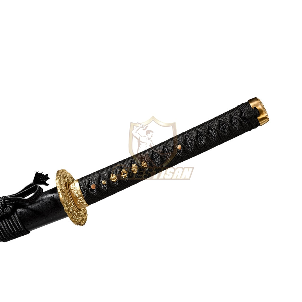 Fidestisan Ktcy269 Katana T10 Steel Clay Tempered Samurai Japanese Real Hamon Line Sword Full Tang