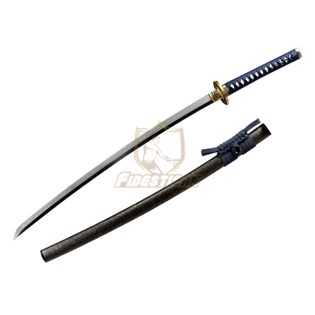 Fidestisan Ktcy274 Katana T10 Steel Clay Tempered Samurai Japanese Real Hamon Blade Skin Sword Full