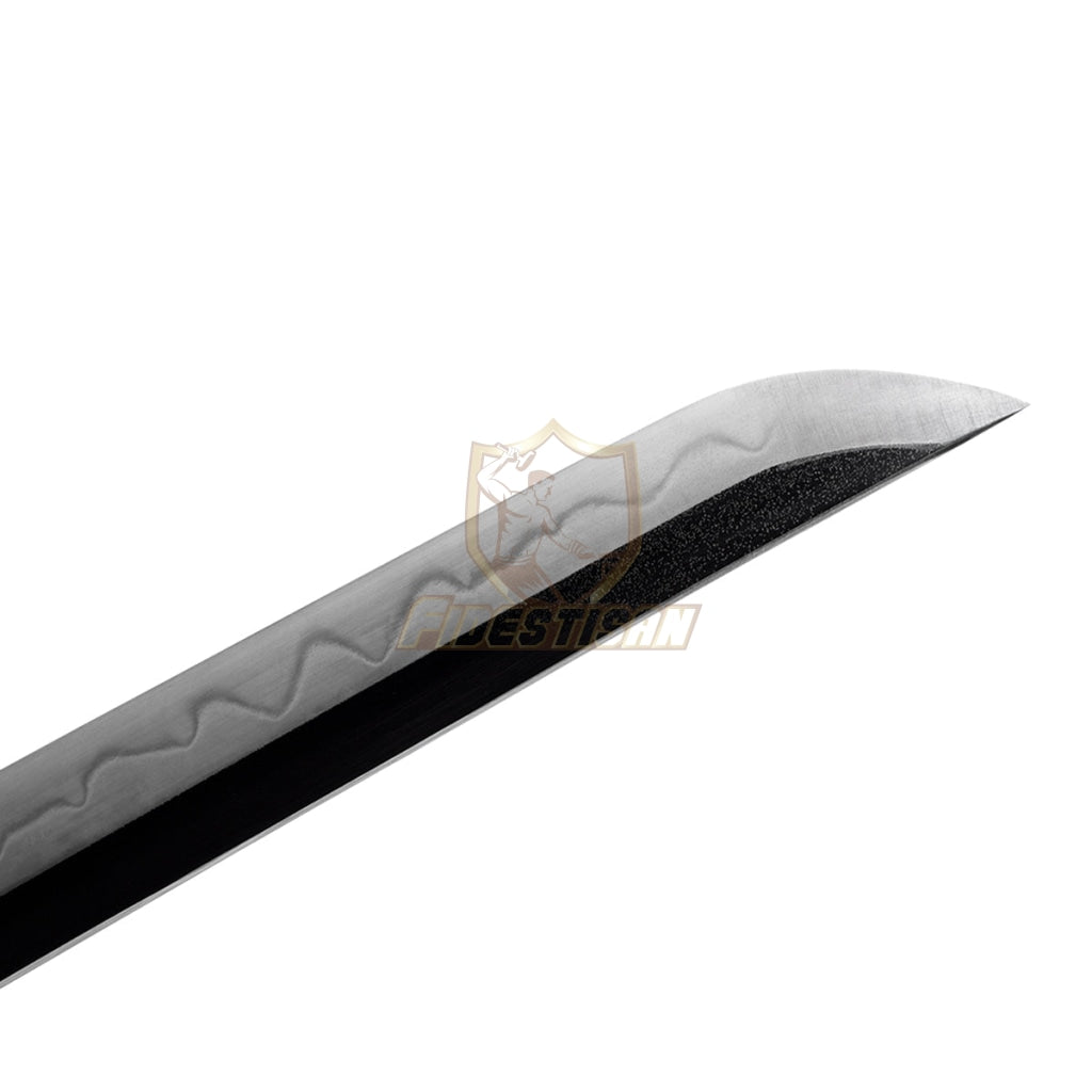 Fidestisan Ktcy274 Katana T10 Steel Clay Tempered Samurai Japanese Real Hamon Blade Skin Sword Full