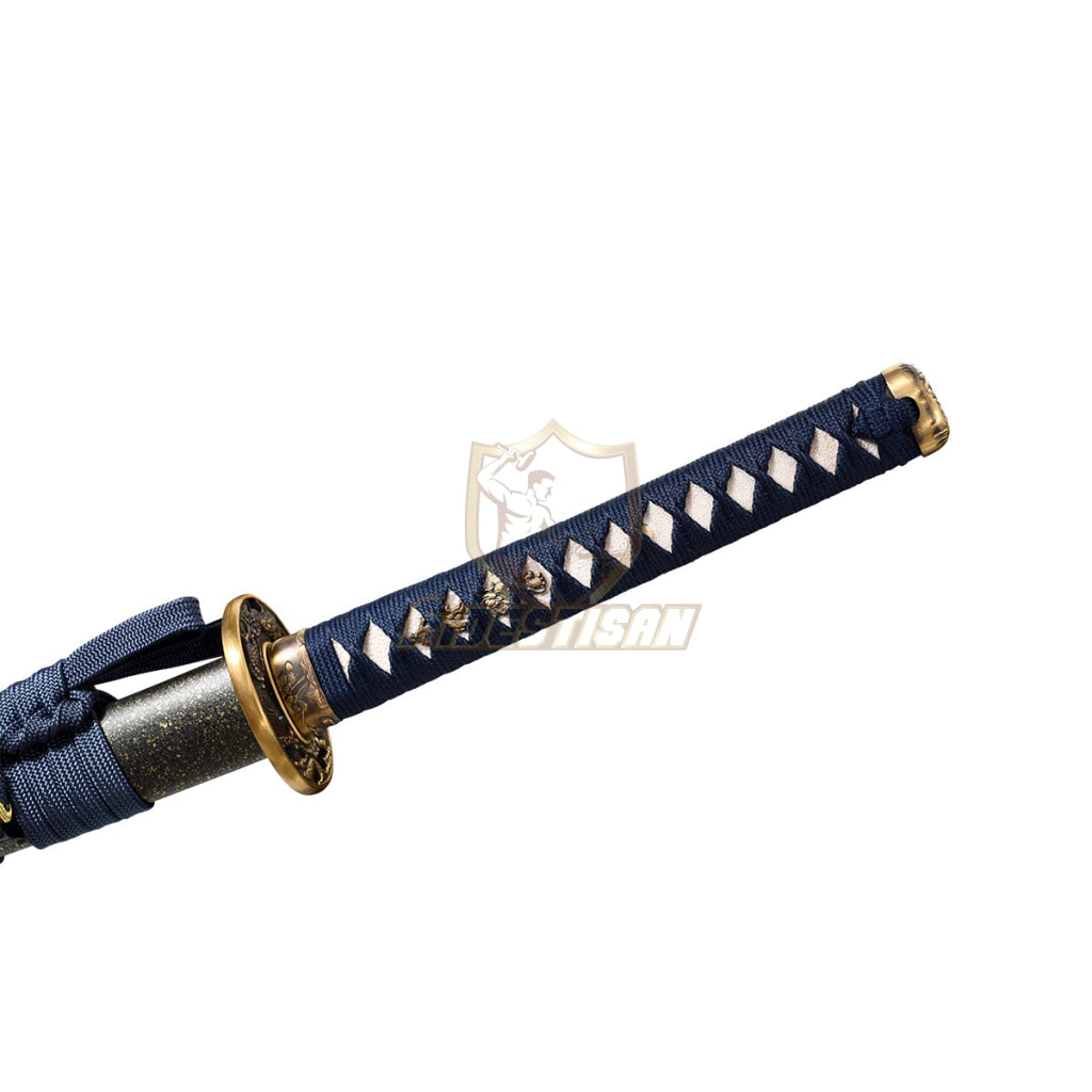 Fidestisan Ktcy274 Katana T10 Steel Clay Tempered Samurai Japanese Real Hamon Blade Skin Sword Full