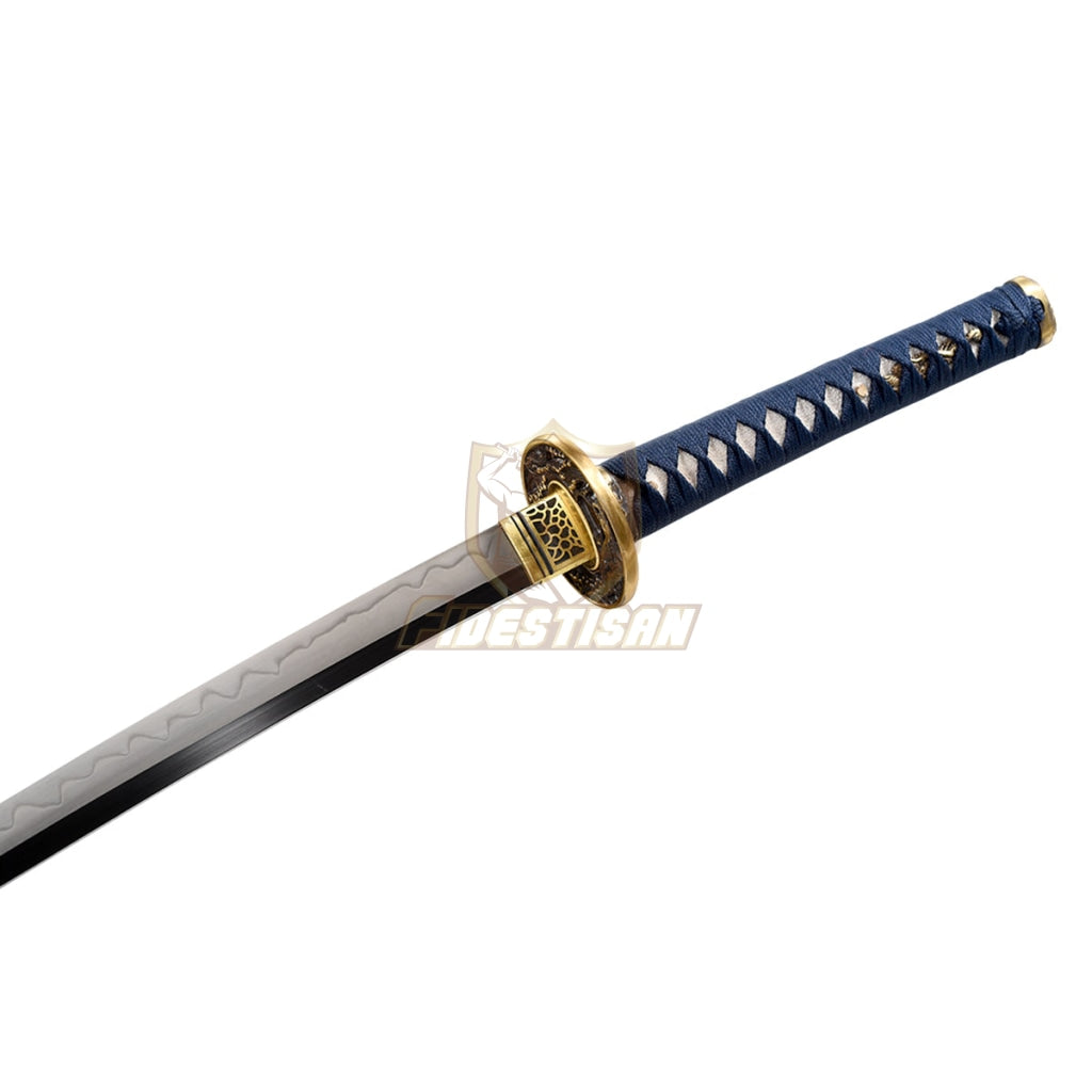 Fidestisan Ktcy274 Katana T10 Steel Clay Tempered Samurai Japanese Real Hamon Blade Skin Sword Full