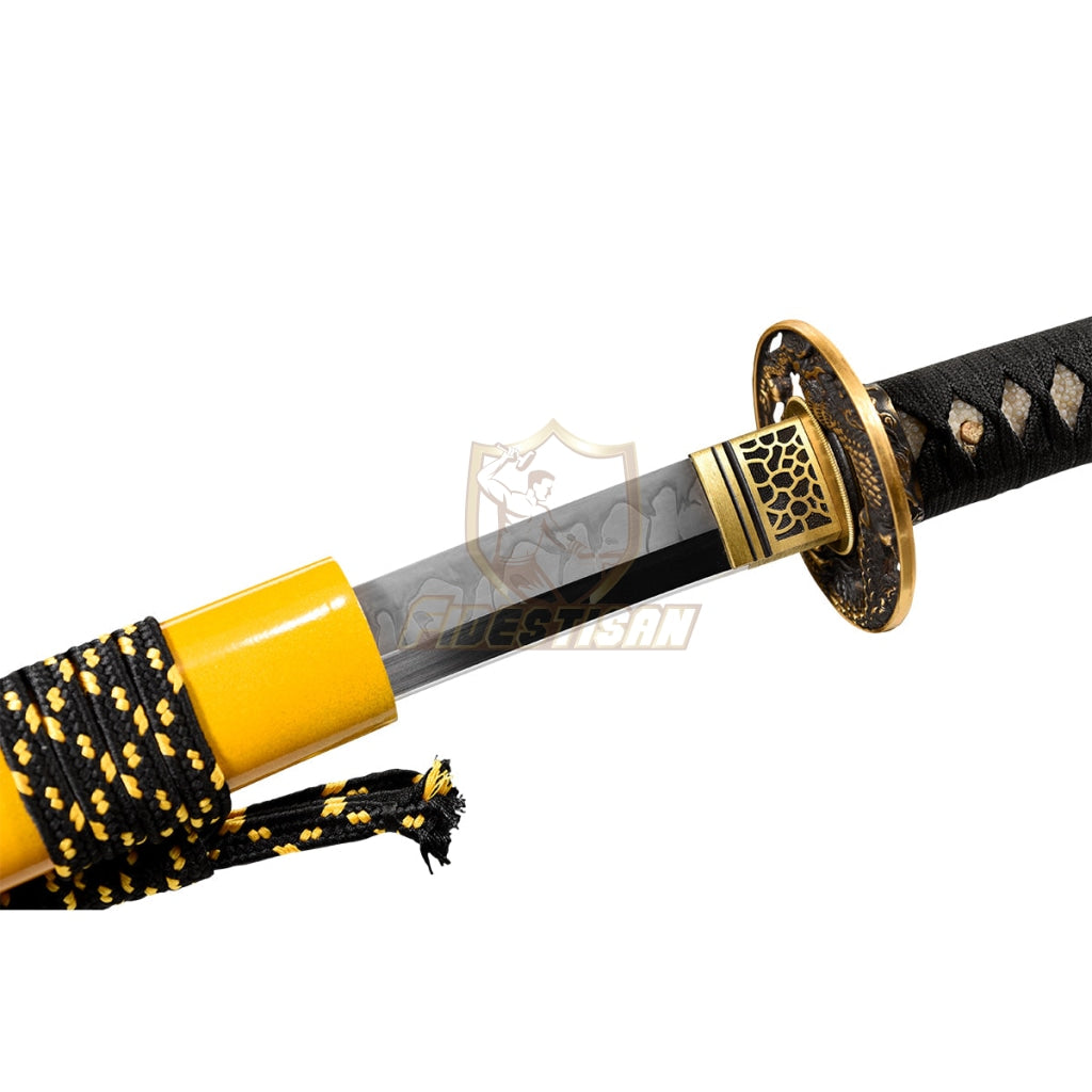 Fidestisan Ktcy275 Katana T10 Steel Clay Tempered Samurai Japanese Real Hamon Blade Skin Sword Full