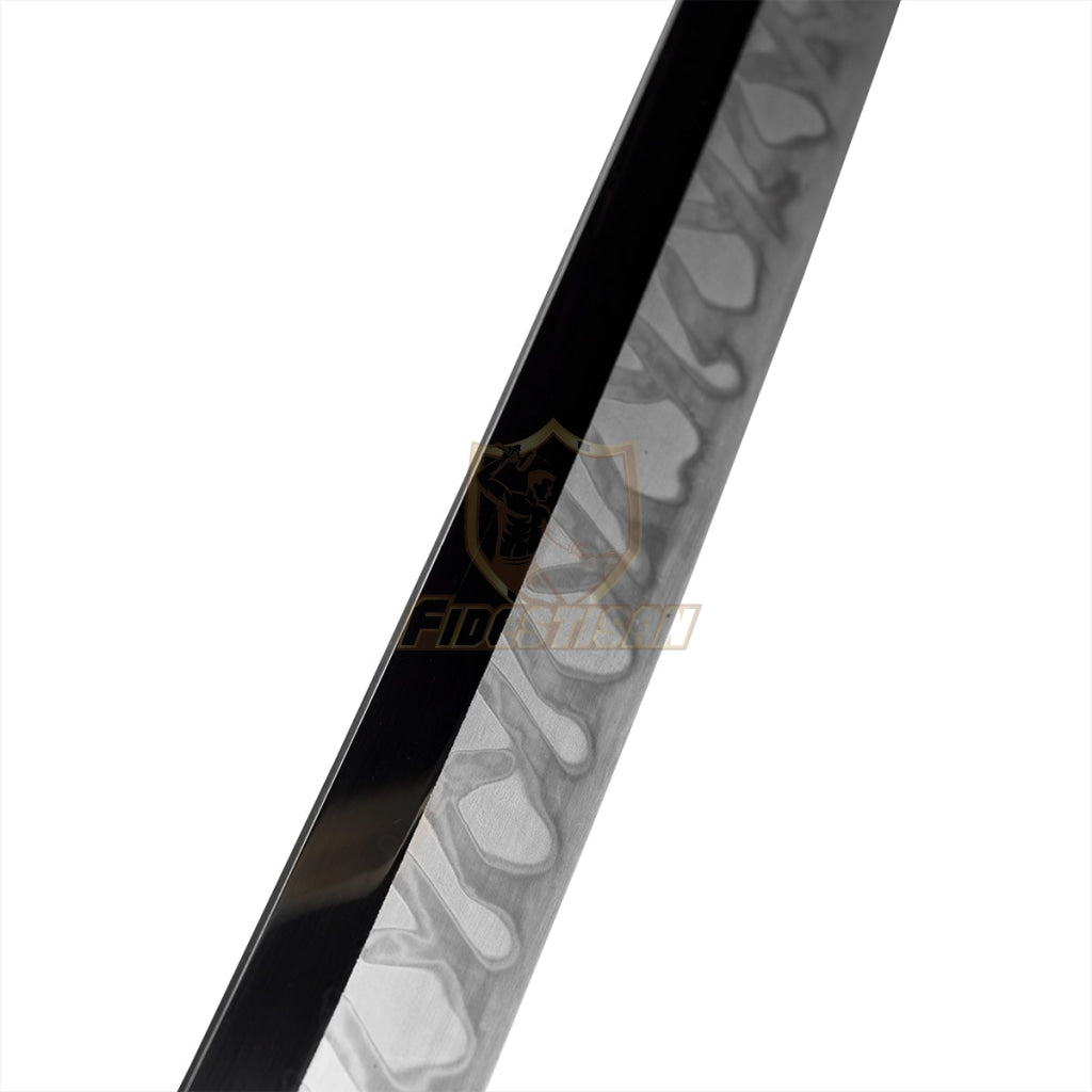 Fidestisan Ktcy275 Katana T10 Steel Clay Tempered Samurai Japanese Real Hamon Blade Skin Sword Full