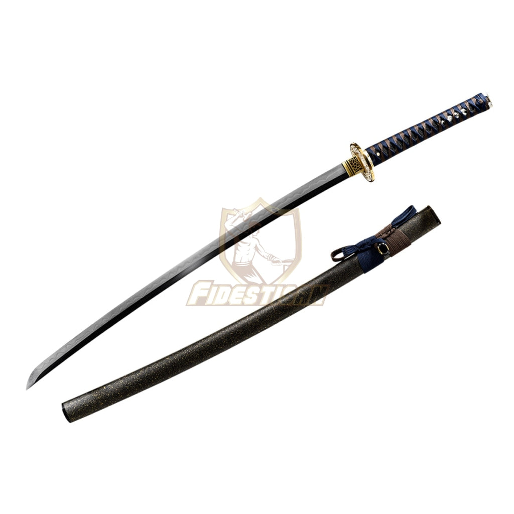 Fidestisan Ktcy276 Katana T10 Steel Clay Tempered Samurai Japanese Real Hamon Blade Skin Sword Full