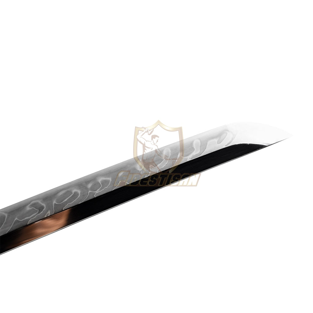 Fidestisan Ktcy278 Katana T10 Steel Clay Tempered Samurai Japanese Real Hamon Blade Skin Sword Full