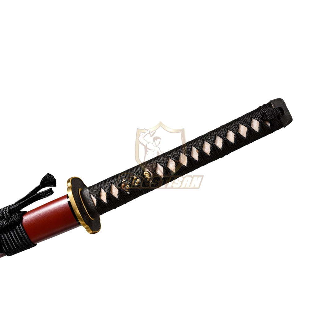 Fidestisan Ktcy278 Katana T10 Steel Clay Tempered Samurai Japanese Real Hamon Blade Skin Sword Full