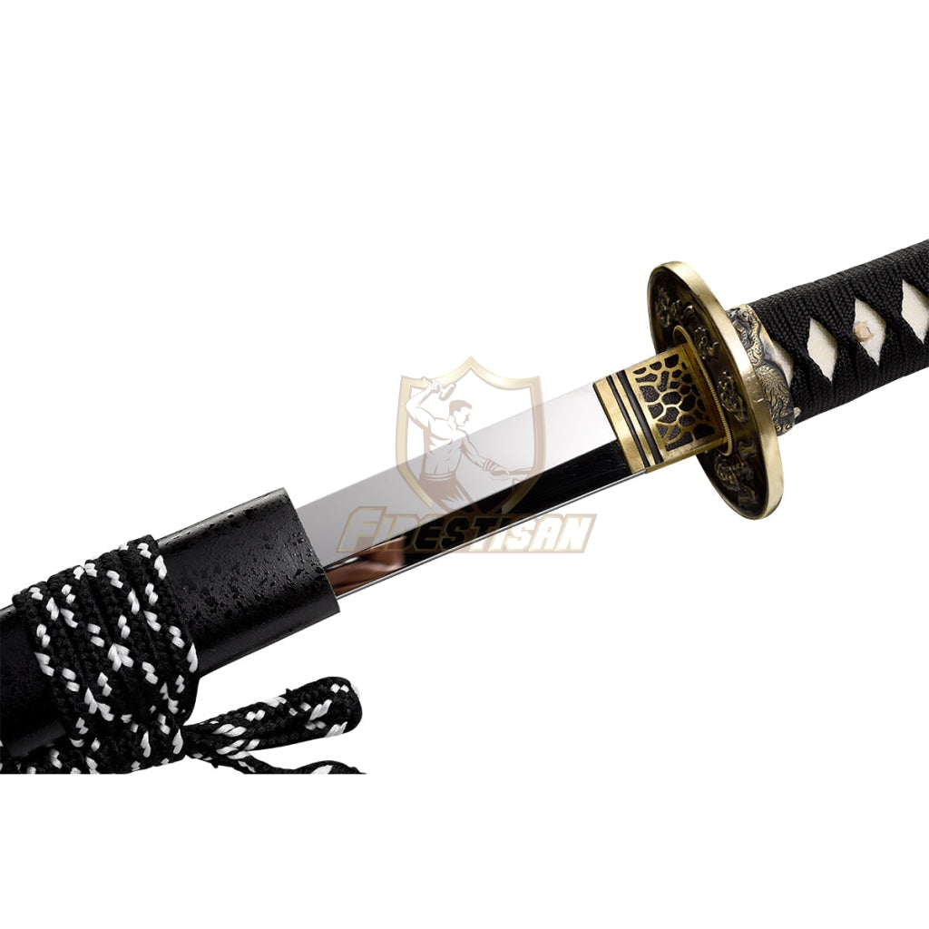 Fidestisan Kylin Handmade 40 Inch Japanese Samurai Katana Sword High Carbon Steel Mirror Blade Full