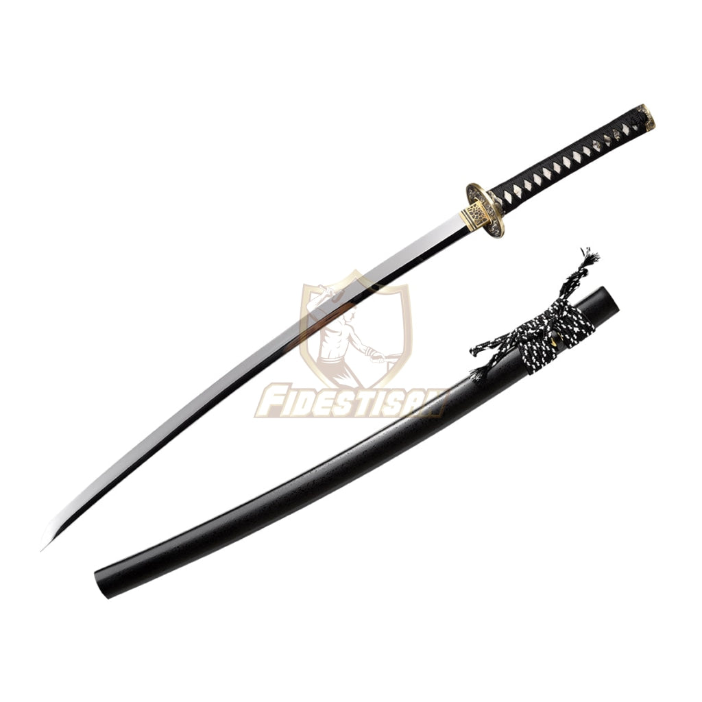 Fidestisan Kylin Handmade 40 Inch Japanese Samurai Katana Sword High Carbon Steel Mirror Blade Full