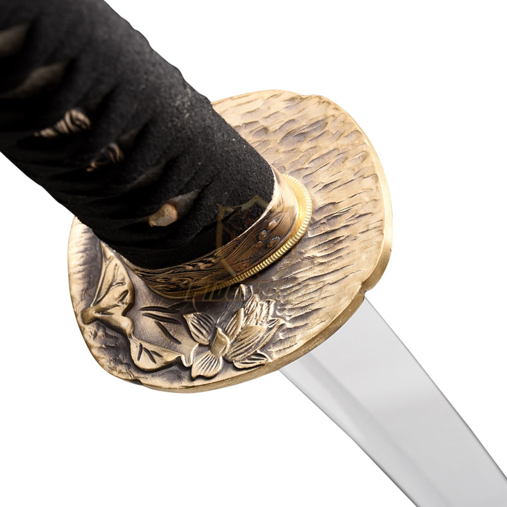 Fidestisan Lotus Handmade 40 Inch Japanese Samurai Katana Sword High Carbon Steel Mirror Blade Full