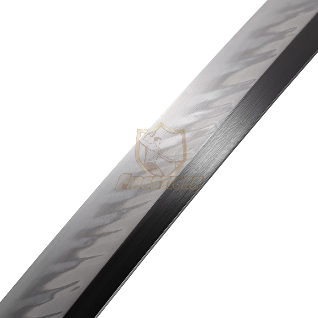 Fidestisan Real Katana T10 Steel Flame Blade Clay Tempered Samurai Japanese Sword Full Tang Sharp